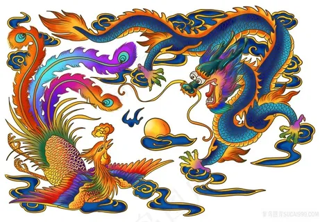 龙凤呈祥国画戏珠壁画高清喷绘打印素材年画青龙腾飞中国龙图片素材 龙凤呈祥国画戏珠壁画高清喷绘打印素材年画青龙腾飞中国龙图片素材