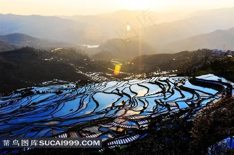 中国云南元阳梯田风景素材图片 中国云南元阳梯田风景素材图片