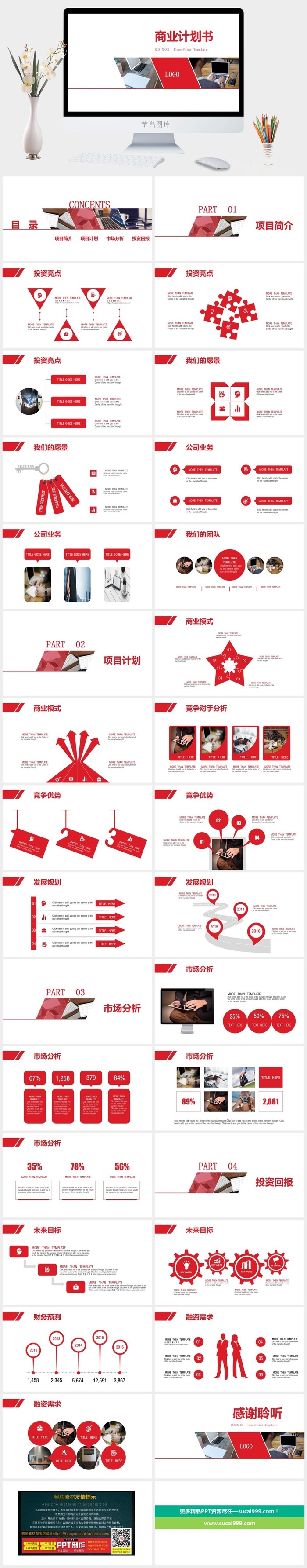 简约动态商务高端大气商业计划书公司企业融资项目策规划PPT模板