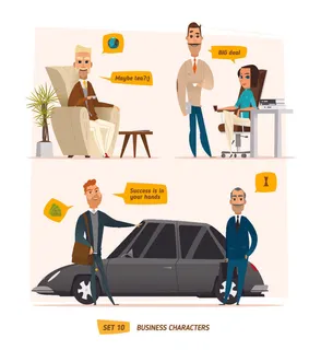 分析图素材图标集合景观建筑立面插画场景AI矢量图形设计