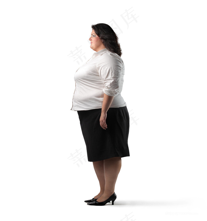 肥胖的工作人员健身瘦身图片