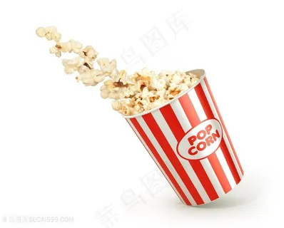 影院零食爆米花特写高清图片
