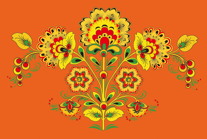 中式传统花朵纹样