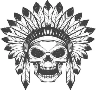 黑色纹身 PNG免抠