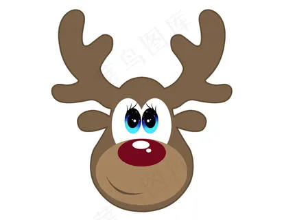 卡通驯鹿头像图片 卡通驯鹿头像图片