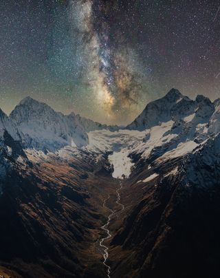 黑色星空摄影素材