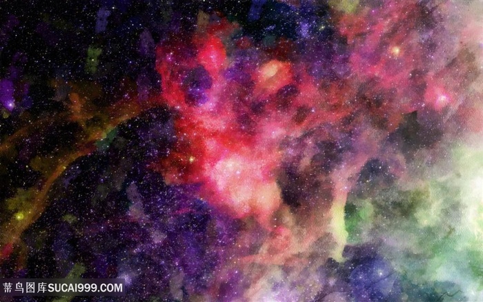 绚丽梦幻星空景色高清