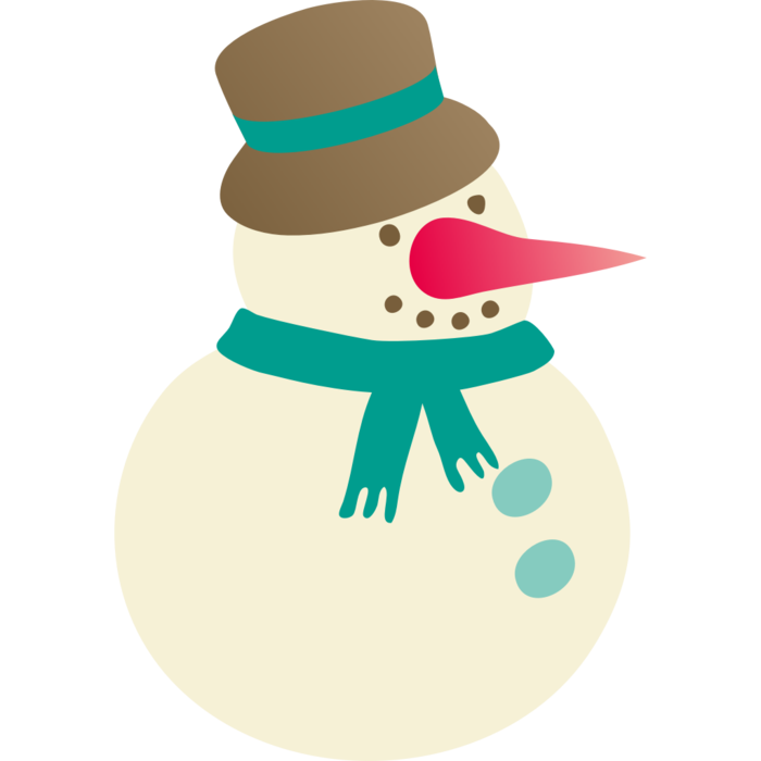 彩色雪人图标