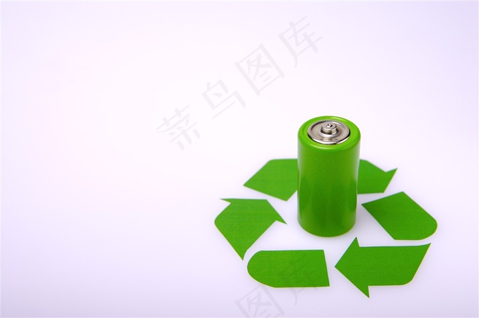 环保绿色电池回收利用广告
