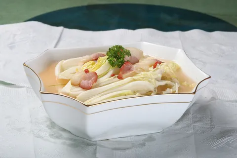 32 腊味娃娃菜 范阳饺子海鲜城