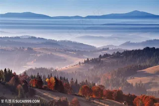 唯美的山峰景观高清图片