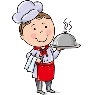 免扣卡通厨师