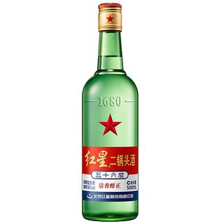 红星二锅头56度500ml超市商品白底图免抠实物摄影png格式图片透明底