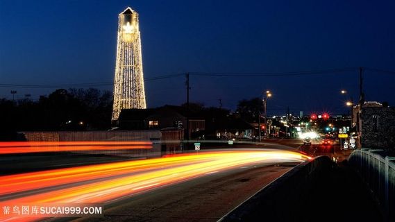 高速路建筑风景画壁纸