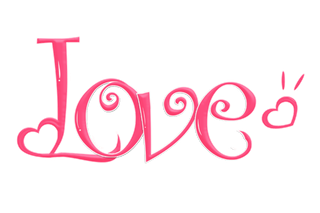 我爱你艺术标题情人节