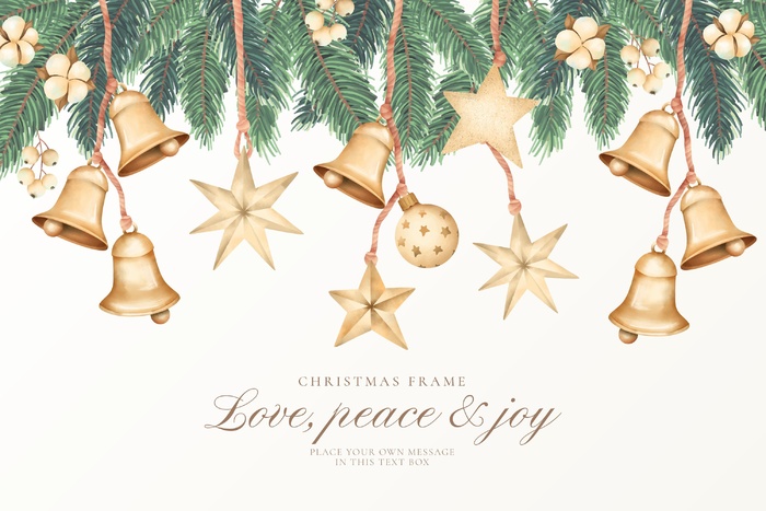 圣诞节圣诞树圣诞老人闪亮装饰电商促销折扣海报