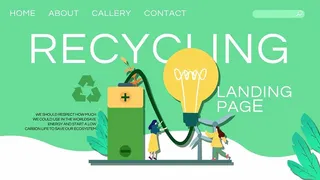 英文环保宣传海报PSD模板