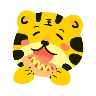 PNG免扣2022虎年新年春节元旦卡通老虎形象图片插画PSD设计素材