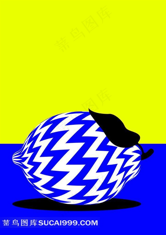 几何插画之柠檬