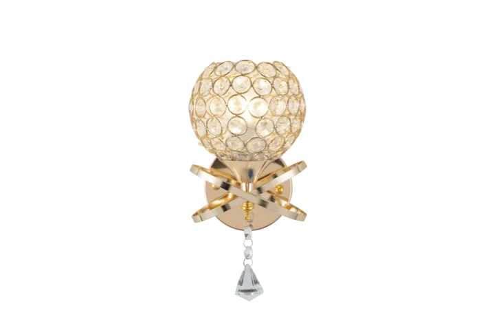 免扣镂空水晶壁灯