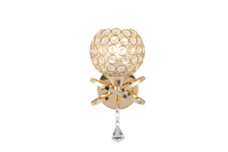 免扣镂空水晶壁灯