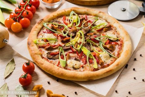 美味披萨美食写真图片