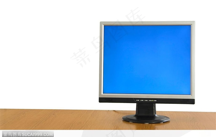 显示器-蓝色显示器正面