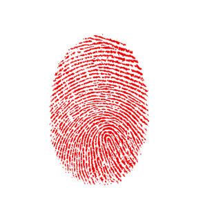 指纹红色纹路素材免扣