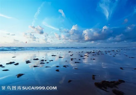 蓝天白云壮美大海风景图片 蓝天白云壮美大海风景图片