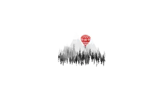 山水画素材中国风水墨画素材元素中国画