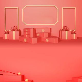 立体C4D场景电商首页主图直通车促销banner海报背景PSD素材