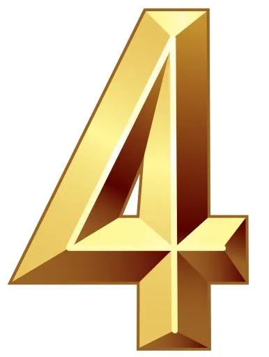 数字 4 PNG免抠(1946x2575)