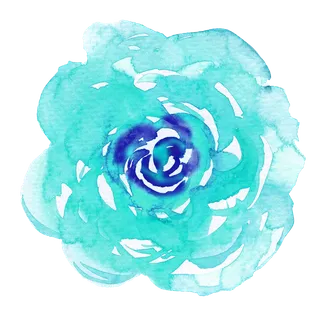 唯美森系手绘水彩花朵 免抠