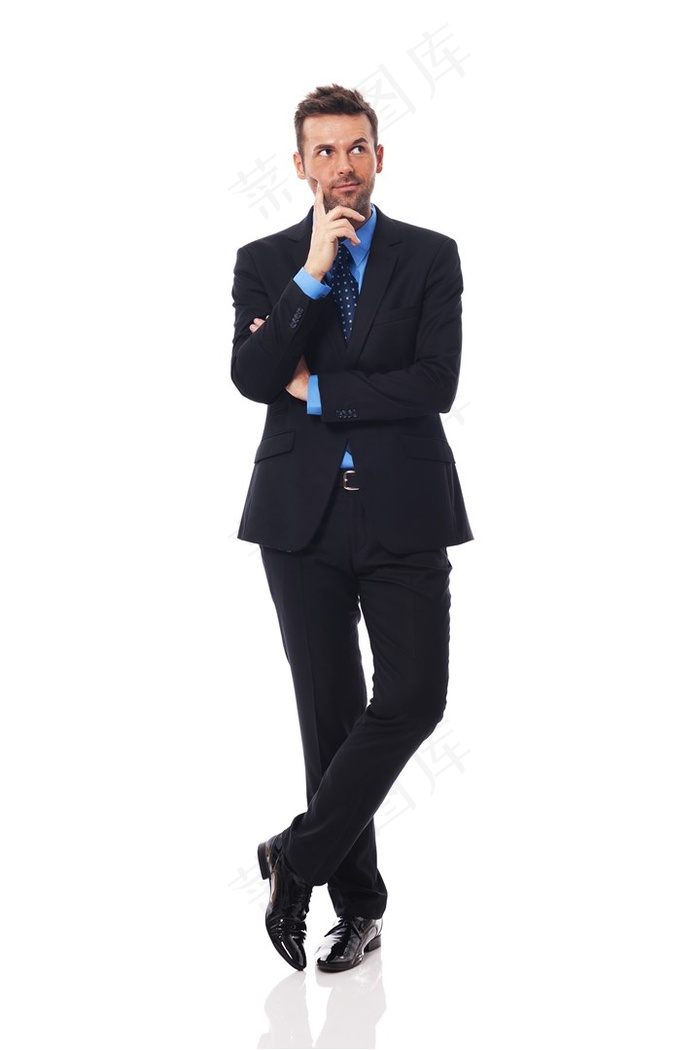 思考的商务男士