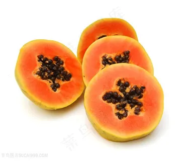 新鲜的木瓜高清图