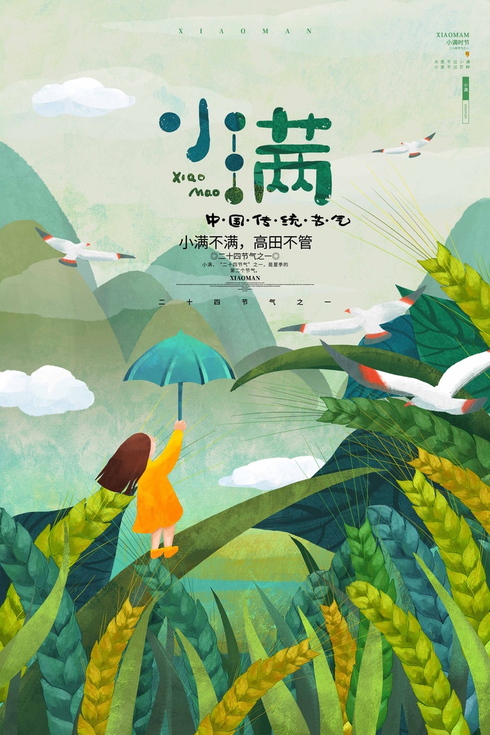 小满 小满活动海报psd模版下载