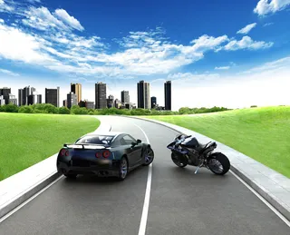 路边的名车图片下载