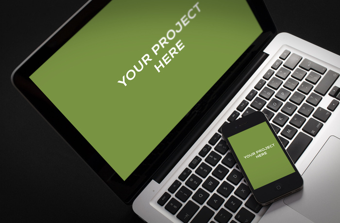 电脑和手机样机 展示样机 (8)