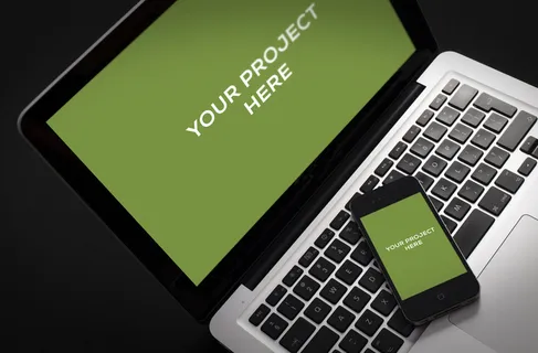 电脑和手机样机 展示样机 (8)