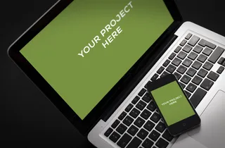 电脑和手机样机 展示样机 (8)