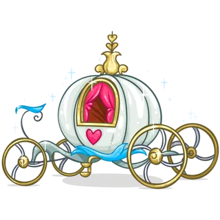 南瓜马车卡通素材简笔