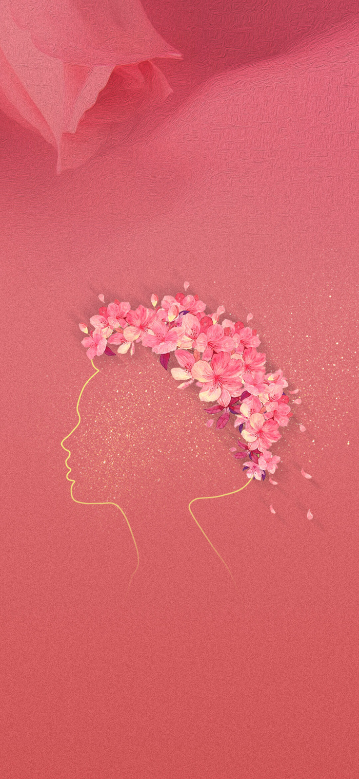 女神节海报psd模版下载