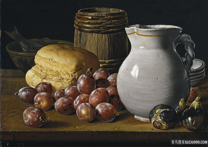 静物水果李子瓶子装饰画挂画油画图片