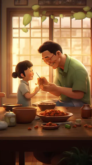 父亲 父亲节 温馨 坚强 爱护 关怀 教育 快乐 幸福 父爱