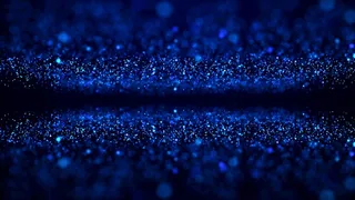 粒子, 蓝色的, 灯, 散景