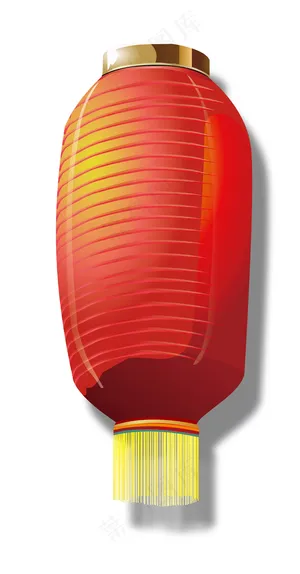 中国风 手绘 卡通元素 传统 复古红 灯笼装饰 PNG 免抠 