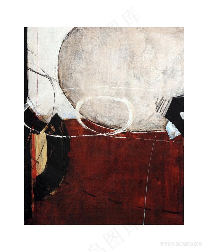 高清水彩抽象艺术插画