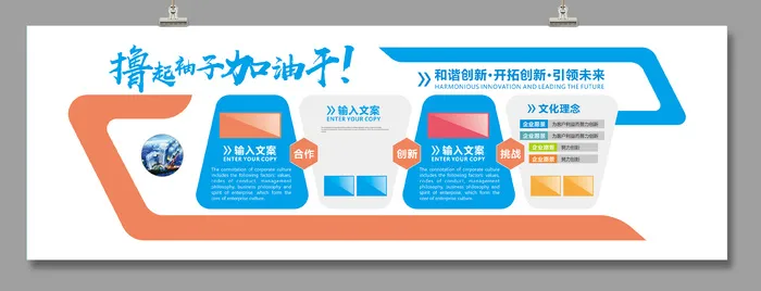 矢量企业文化墙模板CDRcdr矢量模版下载