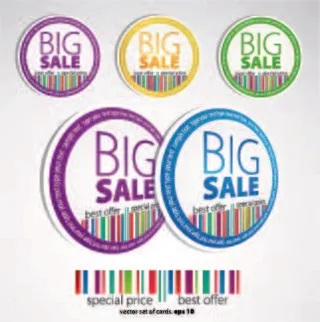 免抠促销卡片标签