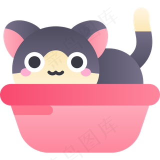 卡通宠物沙盒元素图标免扣